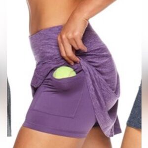 Head Purple Active Tennis‎ Skort. Triple Pleated Tennis Skort. Size M